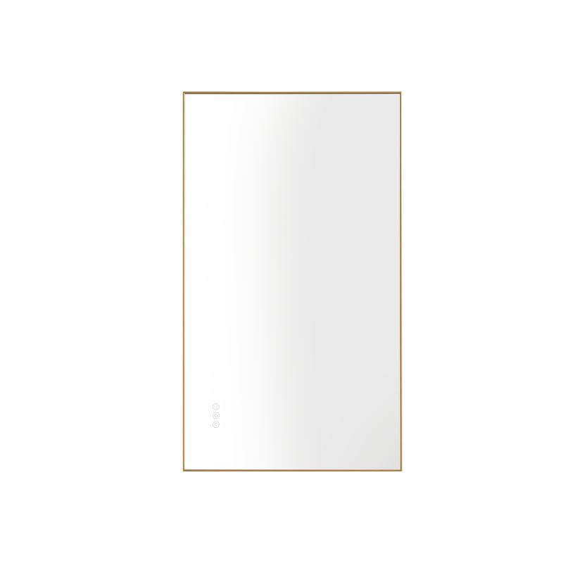 bathroom  led mirror is multi-functional and each function is controlled by a smart touch button.