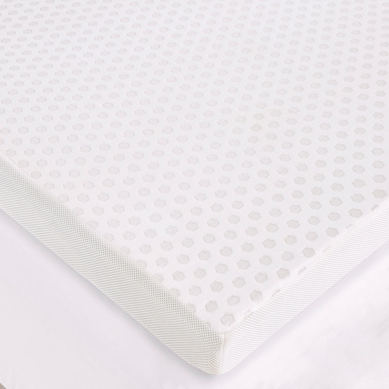 Hypoallergenic 3" Cooling Gel Memory Foam Mattress Topper with Removable Cooling Cover