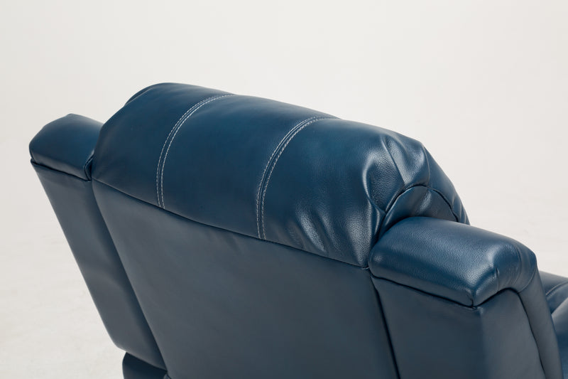 Charlotte Navy Blue Leather Gel Recliner