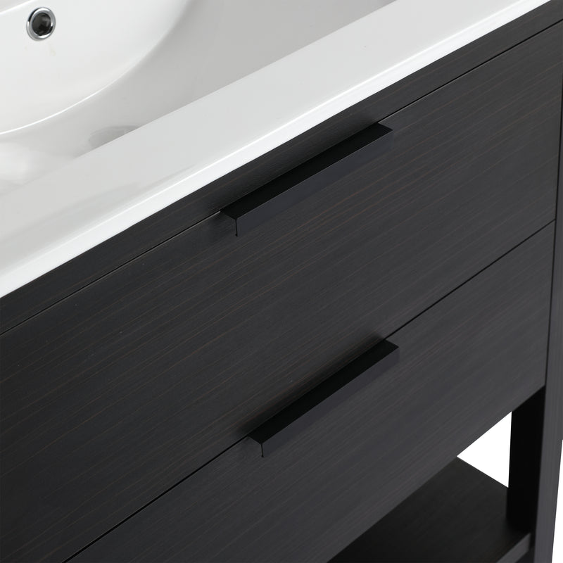 30 inch Bathroom Vanity With Sink and 2 Soft Close Drawers-BVB01030BCT-BL9075B