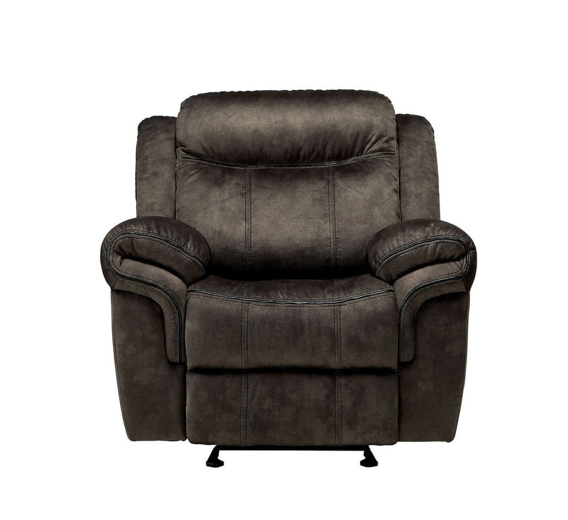 Zubaida Glider Recliner, 2-Tone Chocolate Velvet