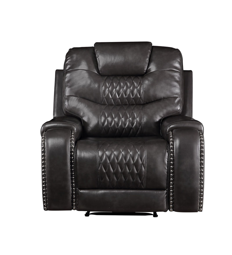 Braylon Recliner (Power Motion), Magnetite PU