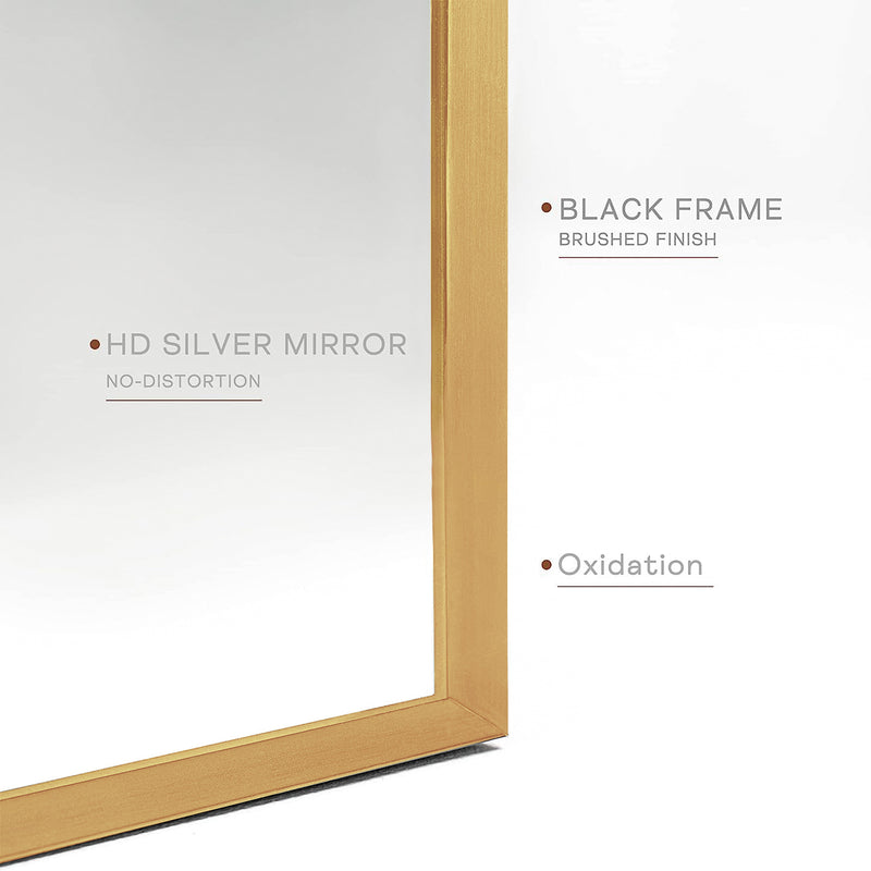 Gold 20*30IN Metal Arch mirror