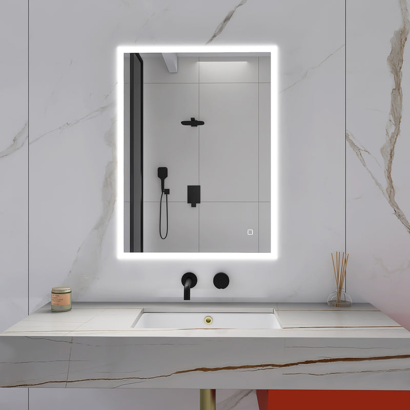 32 x 24 in.  Rectangular Frameless Wall-Mount Anti-Fog LED Light Bathroom Vanity Mirror