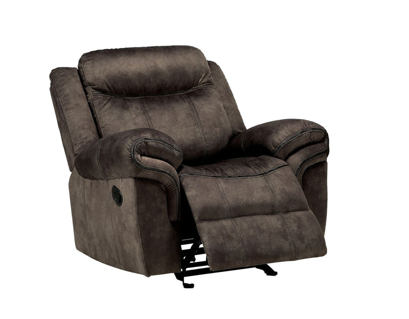 Zubaida Glider Recliner, 2-Tone Chocolate Velvet