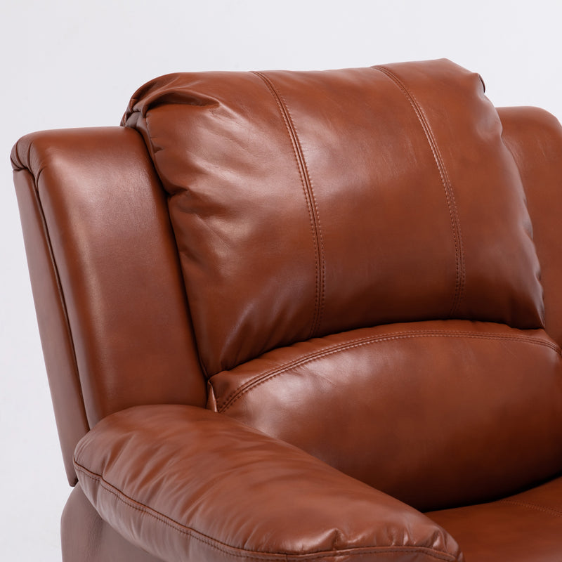 Charlotte Caramel Leather Gel Recliner