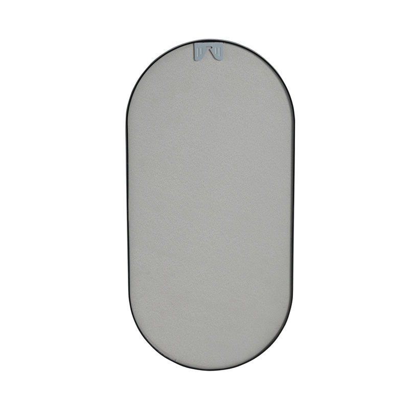 18 x 35 Inch Bathroom Mirror Black Aluminum Frame