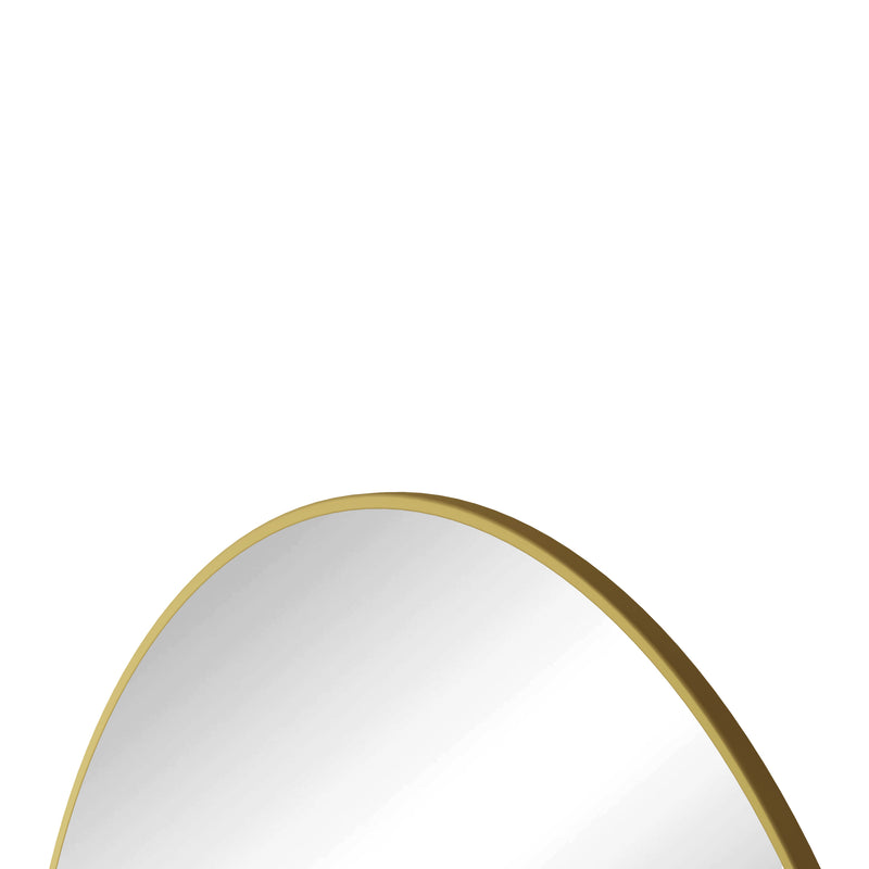 Wall Mirror 42 Inch Gold Circular Mirror Metal Framed Mirror Round Vanity Mirror Dressing Mirror, for Bathroom, Living Room, Bedroom Wall Decor