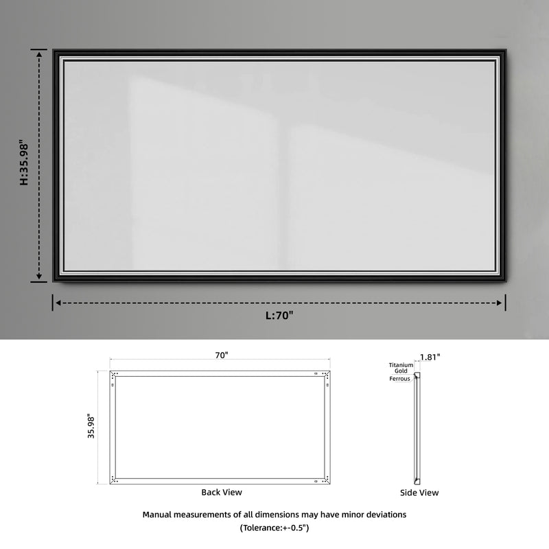 7036Bathroom  mirror Anti- fog mirror without LED Light modern style