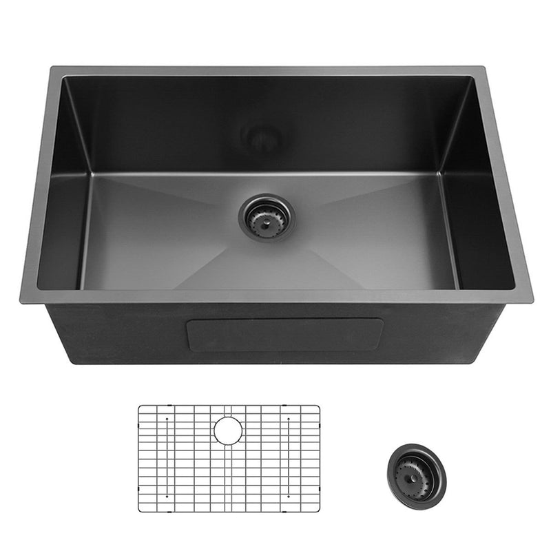 27x17 inch  Undermount Gunmetal Black 18 Gauge Stailess Steel  Kitchen Sink