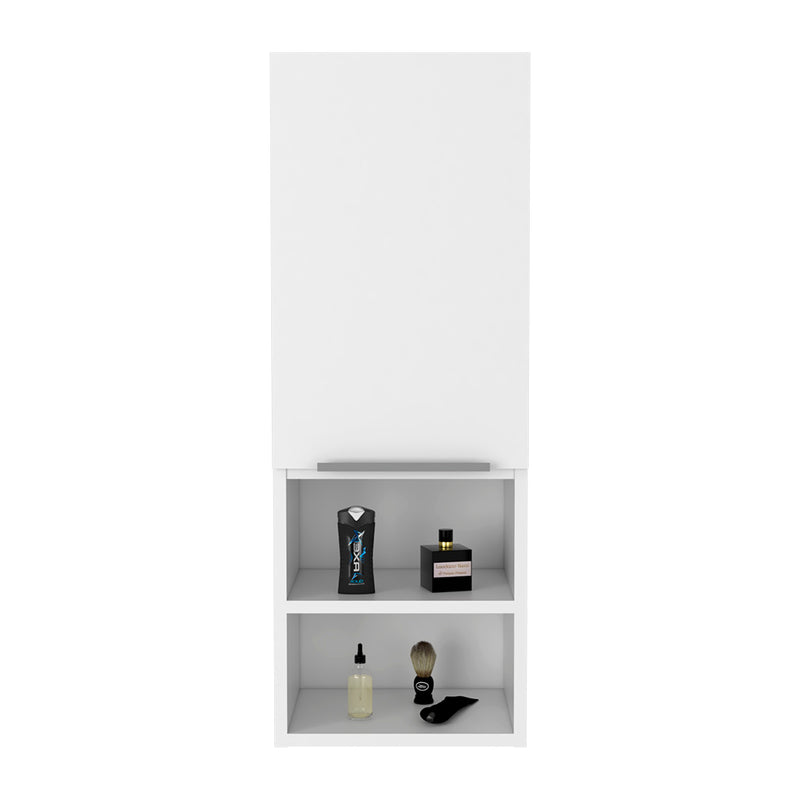 Medicine Cabinet Hazelton, Open and Interior Shelves, White Finish