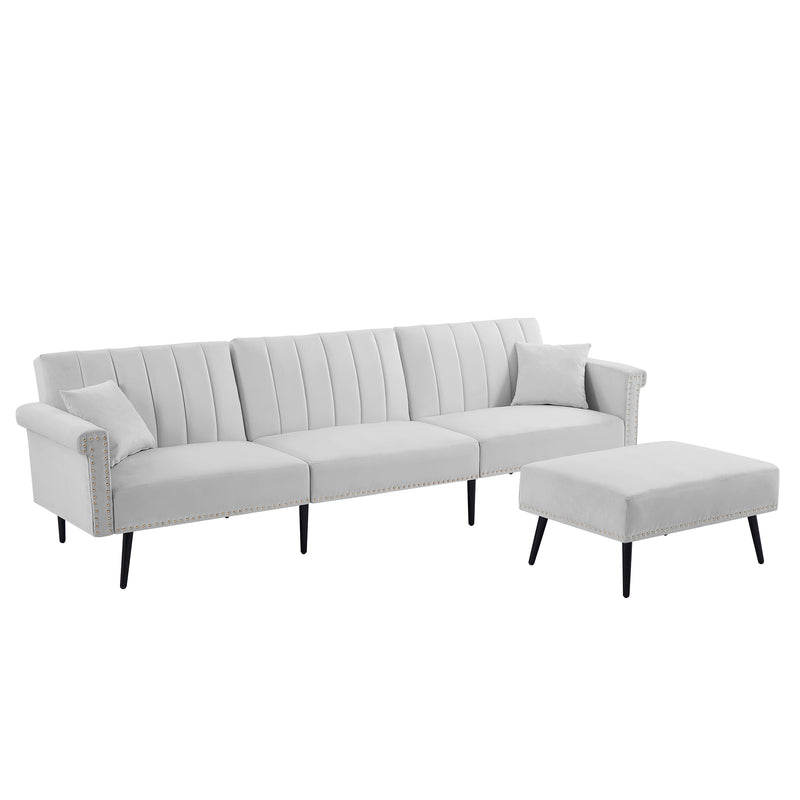 GREY SECTIONAL SOFA BED