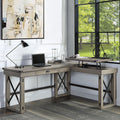 Writing Desk w/Lift Top in Weathered Gray Finish