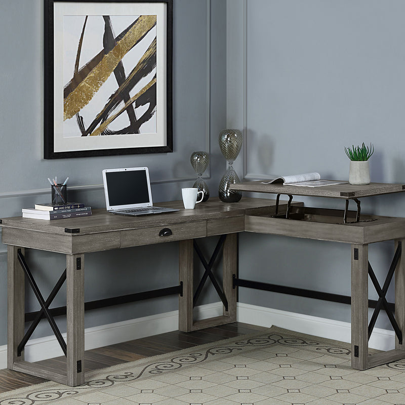 Writing Desk w/Lift Top in Weathered Gray Finish