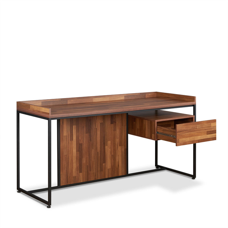 Desk in Walnut & Sandy Black