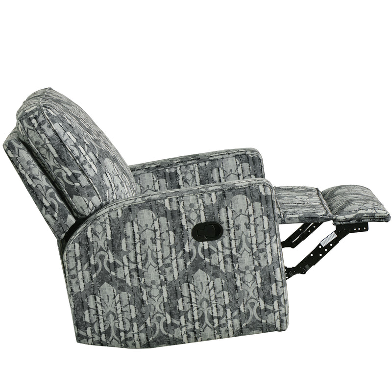 Manual Recliner Chair, 360° Swivel and Rocking Accent Chair - Bedroom & Living Room Reclining Sofa