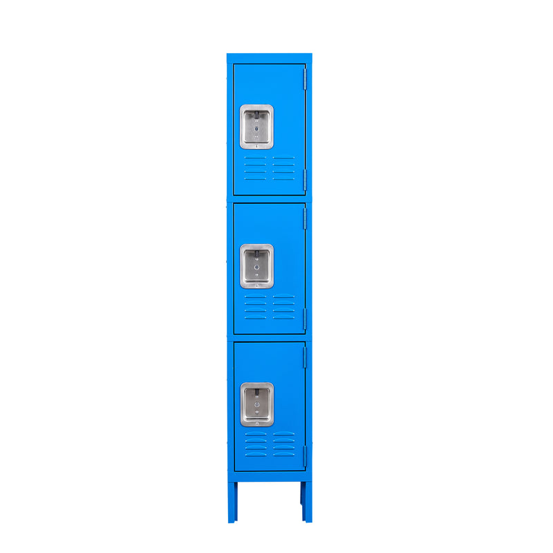 3 Tier Metal Storage Cabinet Locker