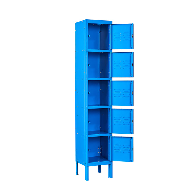 5 Tier Metal Locker Storage Cabinet