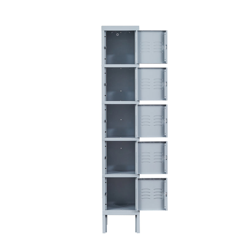 5 Tier Metal Locker Storage Cabinet