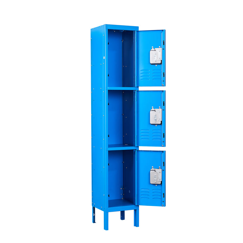 3 Tier Metal Storage Cabinet Locker