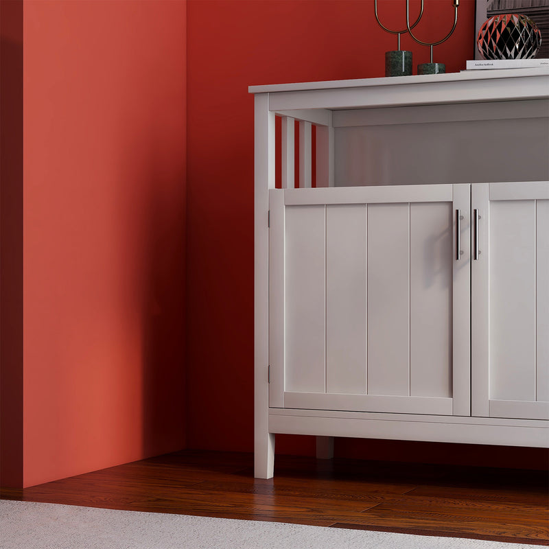 Kitchen storage sideboard and buffet server cabinet