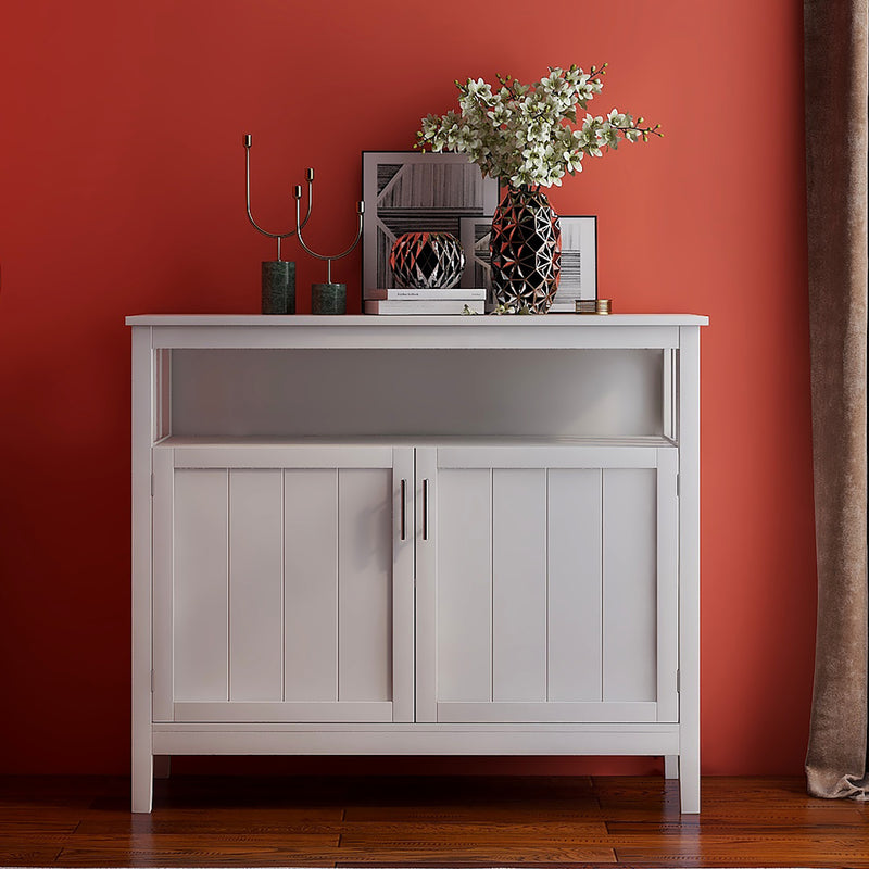 Kitchen storage sideboard and buffet server cabinet