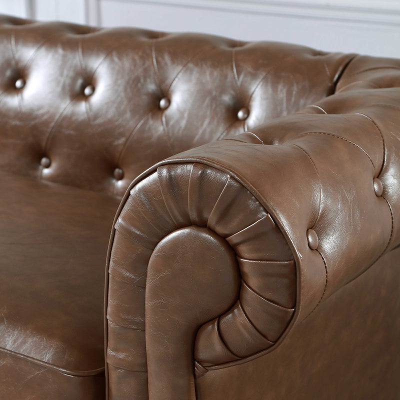 Retro style PU Couch , Chesterfield Sofas for Living Room and Bedroom