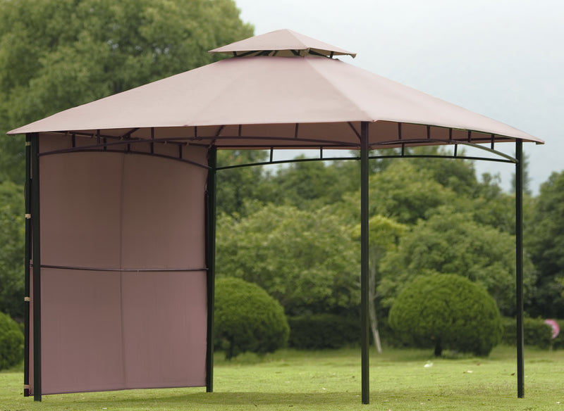 Foot Easy Assembly Seasonal Shade UV Protection with Extendable Awning Outdoor Gazebo