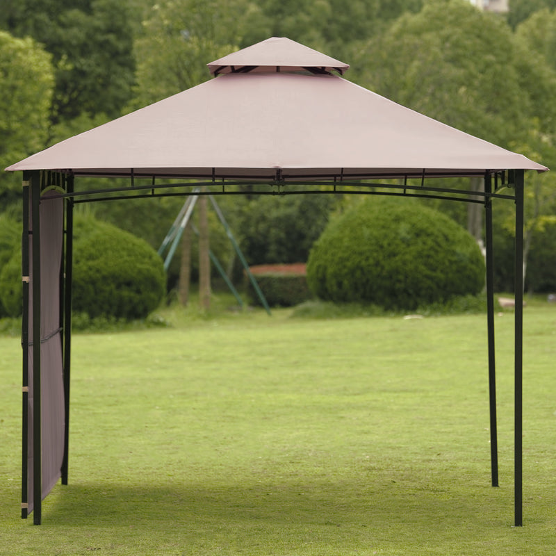 Foot Easy Assembly Seasonal Shade UV Protection with Extendable Awning Outdoor Gazebo