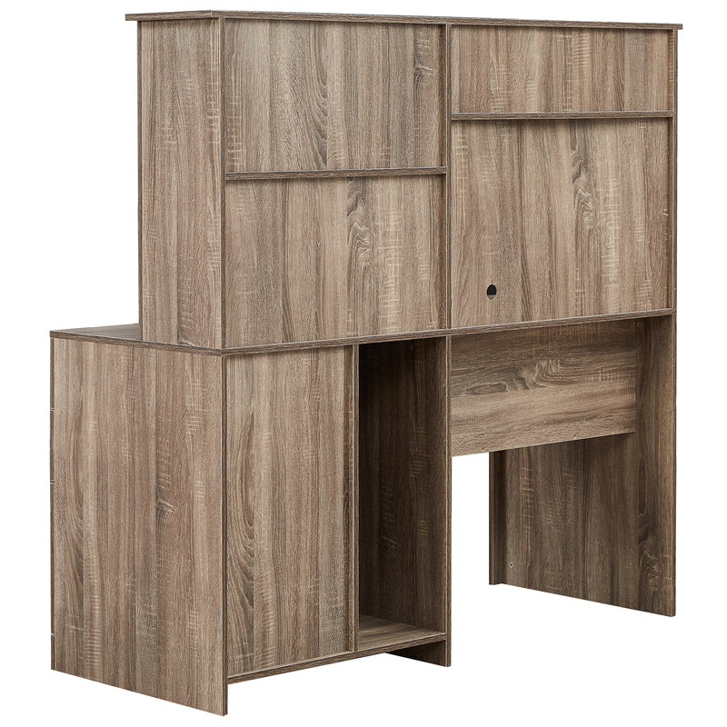 Home Office Desk Computer Desk with Storage and Shelf Functional Writing Desk Letter-size Drawer