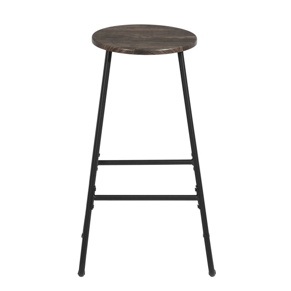 27 Inch Counter Height Bar Stools Set of 2, Armless Counter Stools MDF Seat with Metal Legs for Dining Room Kithchen Bar