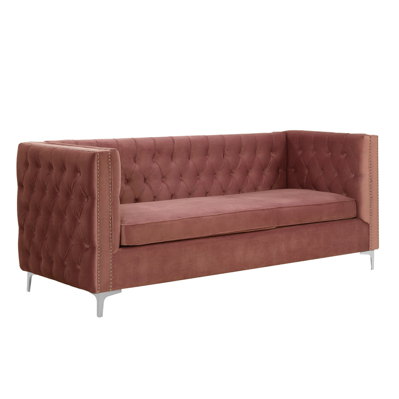 Sectional Velvet L Shape Sofa Set