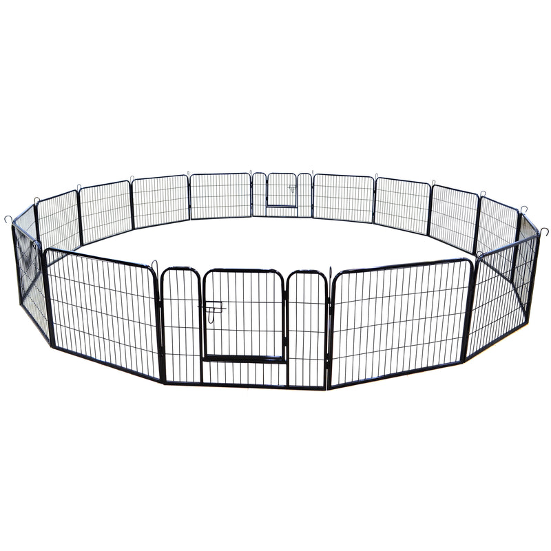 Portable Outdoor Folding 16-panel Heavy Duty Metal Pet Playpen