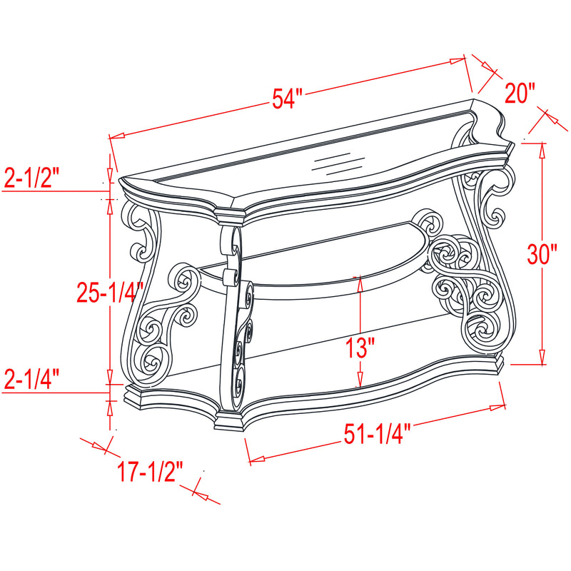 Sofa Table, Glass table top, MDF W/marble paper middle shelf, powder coat finish metal legs.