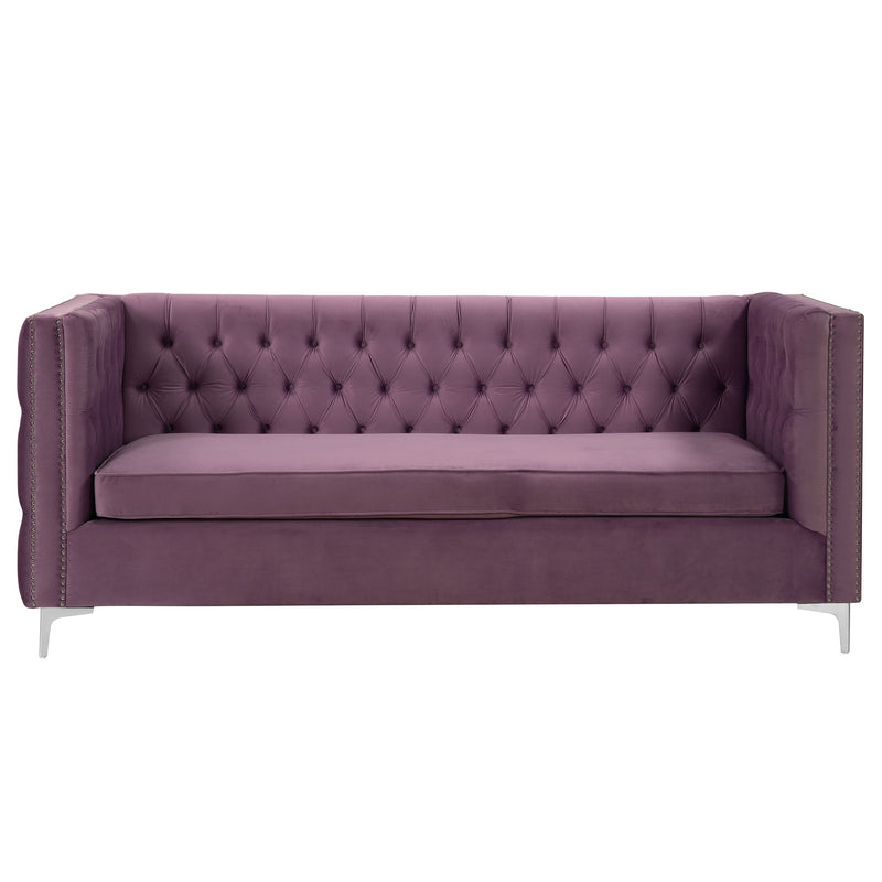 Sectional Velvet L Shape Sofa Set