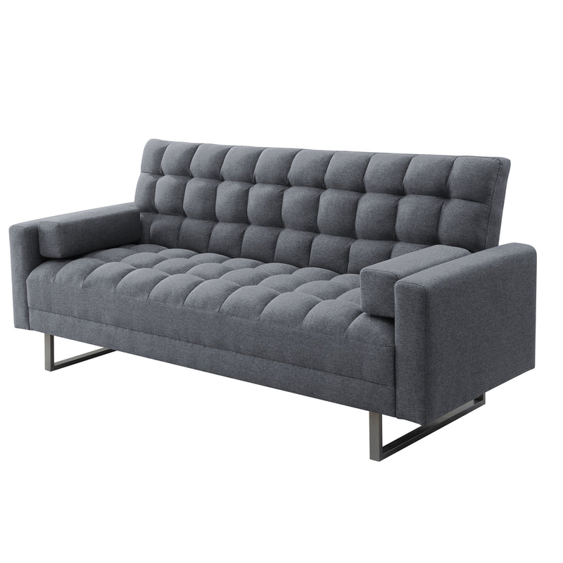 Adjustable Sofa, Gray Fabric Sleep Sofa