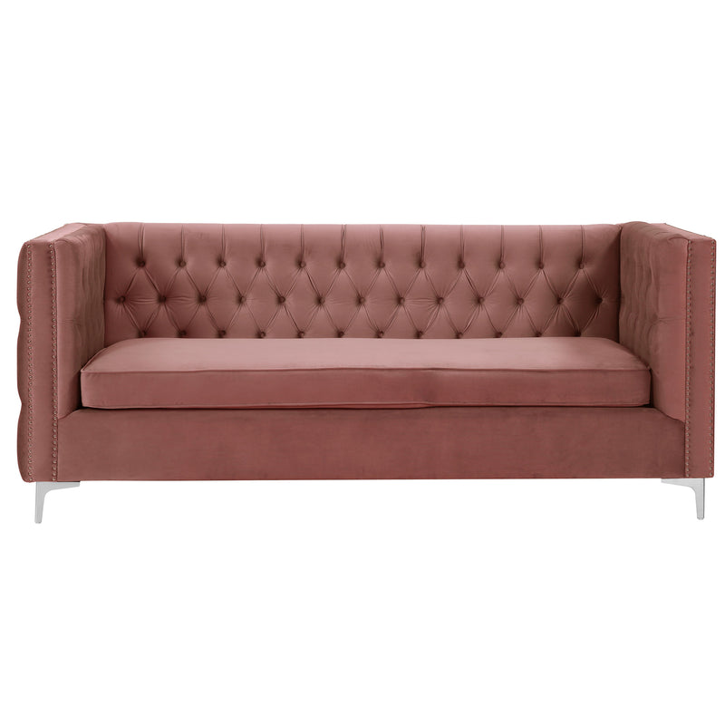 Sectional Velvet L Shape Sofa Set