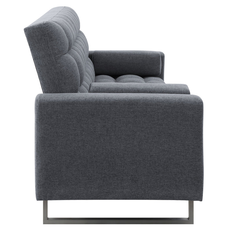 Adjustable Sofa, Gray Fabric Sleep Sofa