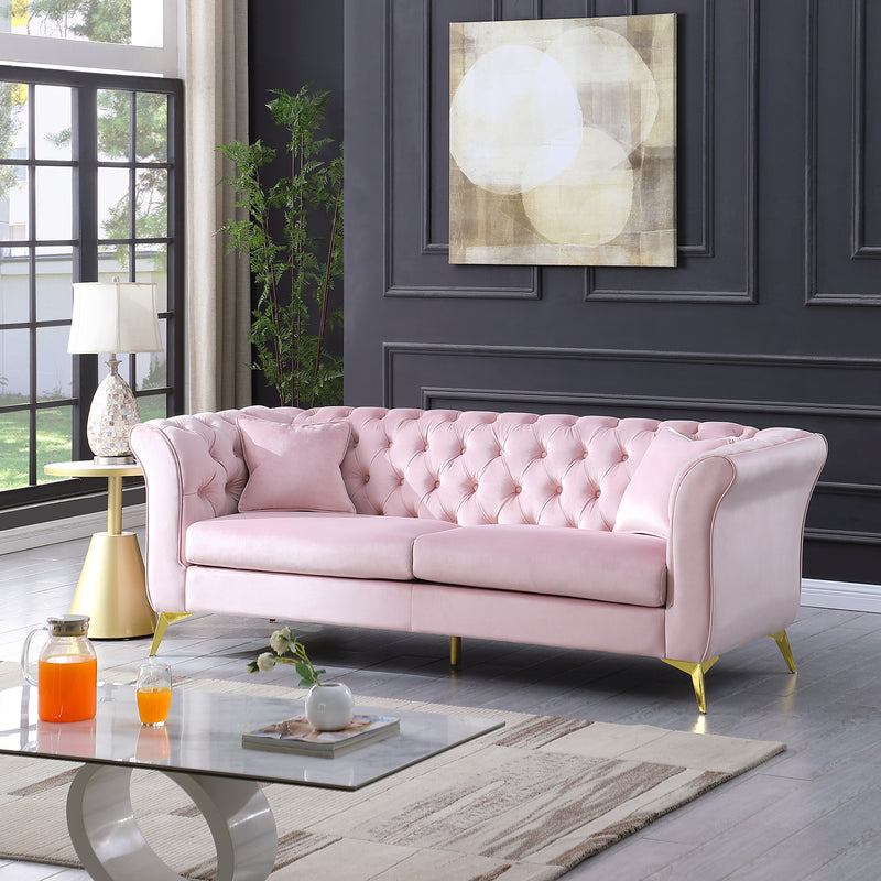 1856B   3 Seater  SOFA PINK