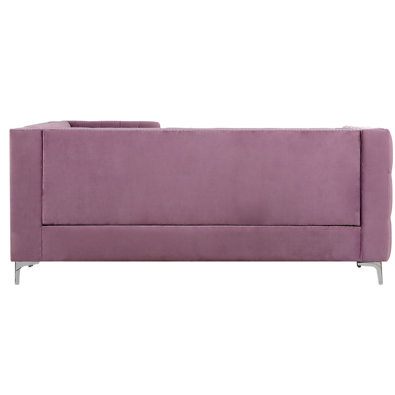 Sectional Velvet L Shape Sofa Set