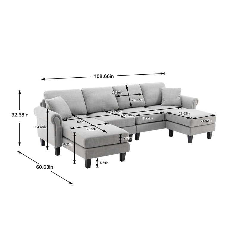 COOLMORE Accent sofa /Living room sofa sectional  sofa