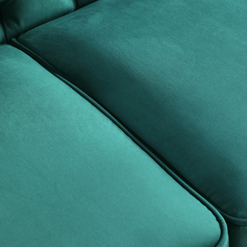 2229,DARK GREEN  Chesterfield;3 seater ,modern sofa