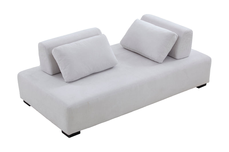 Morden Sofa Minimalist Modular Sofa Sofadaybed Ideal for living, family, bedroom, and guest spaces Beige