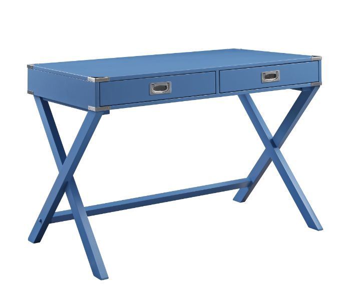 Amenia Writing Desk, Blue Finish YF