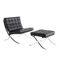 TENGYE furniture Barcelona chair with ottoman