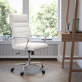 High Back Executive Swivel Office Chair with Metal Frame and Arms