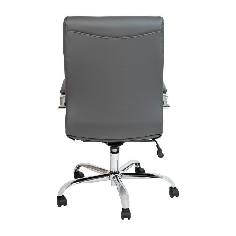 High Back Executive Swivel Office Chair with Metal Frame and Arms