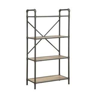 Itzel Bookshelf in Antique Oak & Sandy Gray YF