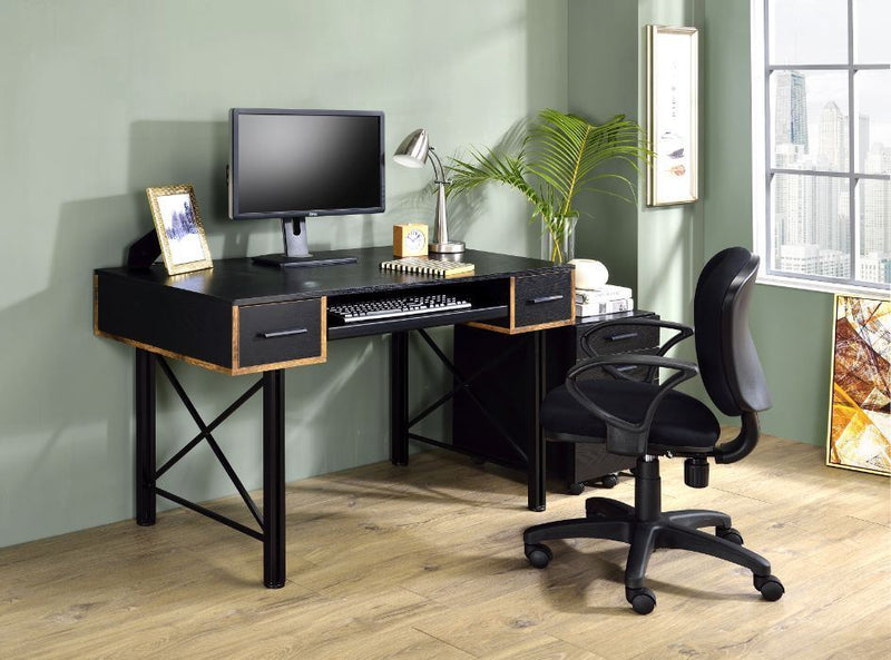 Settea Computer Desk, Black Finish