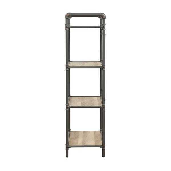 Itzel Bookshelf in Antique Oak & Sandy Gray YF